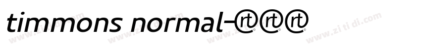 timmons normal字体转换